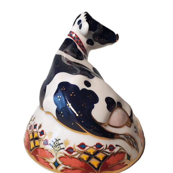 Royal Crown Derby Friesian Cow “Buttercup” figurine – 2001, Fine Bone China - Picture 3 of 7